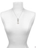 Precious White Heart with Baby Feet - Custom Engraved Infinity Toggle Necklace