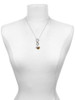 Brown Tiger Print Heart with Nurse Hat - Custom Engraved Infinity Toggle Necklace