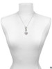 Silver Plated Faith Rocks on AB Crystal Heart - Custom Engraved Infinity Toggle Necklace