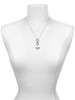 White Tooth with Wings - Tooth Fairy - Custom Engraved Infinity Toggle Necklace