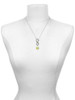 12mm Crystal Rivoli - Clear AB - Custom Engraved Infinity Toggle Necklace