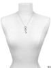 Silver Plated Baby Cup with Crystal - Custom Engraved Infinity Toggle Necklace