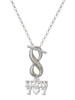 Slots with Heart and Lucky 7s - Custom Engraved Infinity Toggle Necklace: Personalized Jewelry Gift - Names, Initials, Dates, Bible Verses