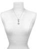 Medium Lotus Flower - Custom Engraved Infinity Toggle Necklace