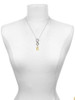 Gold-tone Large Boxing Glove - Custom Engraved Infinity Toggle Necklace