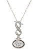 Keep Calm Big Sister is Here - Custom Engraved Infinity Toggle Necklace: Personalized Jewelry Gift - Names, Initials, Dates, Bible Verses