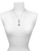 Silver Plated Keep Calm The Pharmacist is Here - Custom Engraved Infinity Toggle Necklace