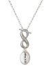 Silver Plated Bible Verse John 3:16 - Custom Engraved Infinity Toggle Necklace: Personalized Jewelry Gift - Names, Initials, Dates, Bible Verses