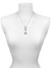Silver Plated Keep Calm and Chive On - Custom Engraved Infinity Toggle Necklace