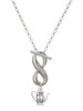 Tea Pot - Custom Engraved Infinity Toggle Necklace: Personalized Jewelry Gift - Names, Initials, Dates, Bible Verses