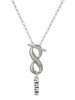 Army - Custom Engraved Infinity Toggle Necklace: Personalized Jewelry Gift - Names, Initials, Dates, Bible Verses
