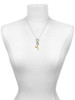Gold-tone Handgun - Custom Engraved Infinity Toggle Necklace