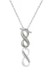Today Tomorrow Infinity Sign - Custom Engraved Infinity Toggle Necklace: Personalized Jewelry Gift - Names, Initials, Dates, Bible Verses
