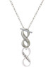 Te Quiero Infinity Sign - Custom Engraved Infinity Toggle Necklace: Personalized Jewelry Gift - Names, Initials, Dates, Bible Verses