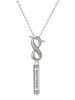 Silver Plated Mother Daughter Friends Forever Bar - Custom Engraved Infinity Toggle Necklace: Personalized Jewelry Gift - Names, Initials, Dates, Bible Verses