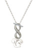 Silver Plated Squirrel - Custom Engraved Infinity Toggle Necklace: Personalized Jewelry Gift - Names, Initials, Dates, Bible Verses