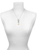 Two-tone Scottie Dog Silhouette Heart - Custom Engraved Infinity Toggle Necklace