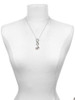 Silver Plated Panda with Cub - Custom Engraved Infinity Toggle Necklace