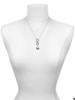 Silver Plated 3-D Graduation Hat with 2024 - Custom Engraved Infinity Toggle Necklace