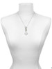 Silver Plated Domed Matthew 6:9 - Custom Engraved Infinity Toggle Necklace