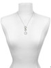 Silver Plated Domed Matthew 17:20 - Custom Engraved Infinity Toggle Necklace