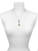 Silver Plated Domed Music - Saxophone - Custom Engraved Infinity Toggle Necklace