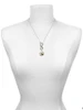 Silver Plated Domed Music - Violin - Custom Engraved Infinity Toggle Necklace