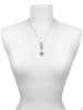 Silver Plated Domed Black B Pharm - Custom Engraved Infinity Toggle Necklace
