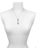 Silver Plated Domed Multi Color CMT - Custom Engraved Infinity Toggle Necklace