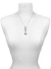 Silver Plated Domed Multi Color CRNA - Custom Engraved Infinity Toggle Necklace