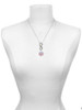 Silver Plated Domed Multi Color DSN - Custom Engraved Infinity Toggle Necklace