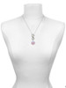 Silver Plated Domed Multi Color LMT - Custom Engraved Infinity Toggle Necklace