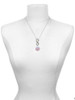 Silver Plated Domed Multi Color LPN - Custom Engraved Infinity Toggle Necklace