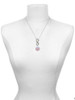 Silver Plated Domed Multi Color OTD - Custom Engraved Infinity Toggle Necklace
