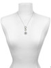Silver Plated Domed Black PharmD - Custom Engraved Infinity Toggle Necklace