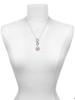 Silver Plated Domed Multi Color RN - Custom Engraved Infinity Toggle Necklace