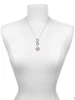 Silver Plated Domed Multi Color RNC - Custom Engraved Infinity Toggle Necklace