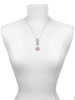 Silver Plated Domed Multi Color RVT - Custom Engraved Infinity Toggle Necklace