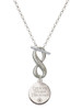 Engraved Explore Dream Discover Disc - Custom Engraved Infinity Toggle Necklace: Personalized Jewelry Gift - Names, Initials, Dates, Bible Verses