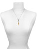 Gold-tone Paw Prints Infinity - Custom Engraved Infinity Toggle Necklace