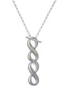 Stainless Steel Infinity Sign - Custom Engraved Infinity Toggle Necklace: Personalized Jewelry Gift - Names, Initials, Dates, Bible Verses