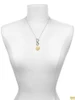 Gold-tone Heart Locket - Custom Engraved Infinity Toggle Necklace