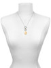 Gold-tone Engraved Explore Dream Discover Disc - Custom Engraved Infinity Toggle Necklace
