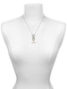 Silver Plated Horizontal Year 2028 - Custom Engraved Infinity Toggle Necklace