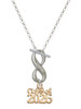 Gold-tone Class of 2026 - Custom Engraved Infinity Toggle Necklace: Personalized Jewelry Gift - Names, Initials, Dates, Bible Verses