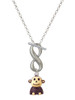 Resin Monkey - Custom Engraved Infinity Toggle Necklace: Personalized Jewelry Gift - Names, Initials, Dates, Bible Verses