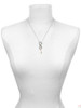 Resin White Big Ear Bunny - Custom Engraved Infinity Toggle Necklace