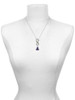 Resin Purple Hippopotamus Honey - Custom Engraved Infinity Toggle Necklace