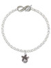 Silver Plated Starfish Spinner - Custom Engraved Infinity Toggle Bracelet: Personalized Jewelry Gift - Names, Initials, Dates, Bible Verses
