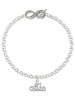 Silver Plated #1 Coach - Custom Engraved Infinity Toggle Bracelet: Personalized Jewelry Gift - Names, Initials, Dates, Bible Verses